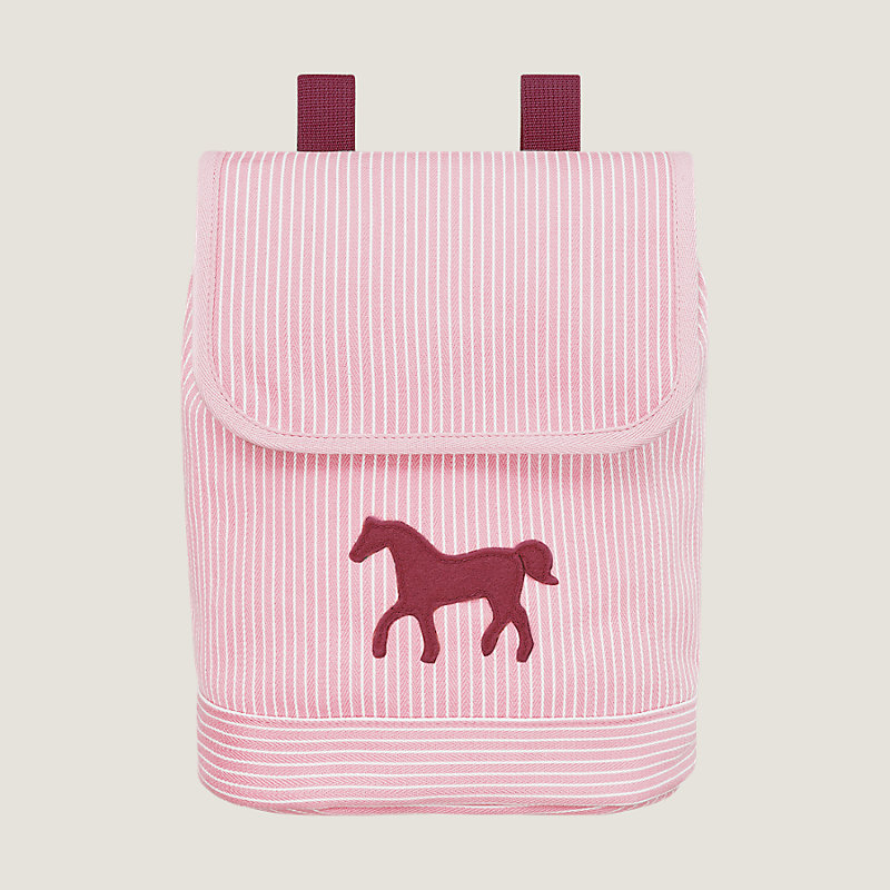 Pink hermes online backpack